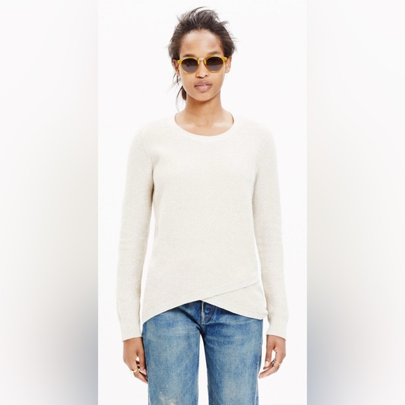 Madewell Feature Pullover Sweater in Marled Flex - Size XS - Picture 1 of 5